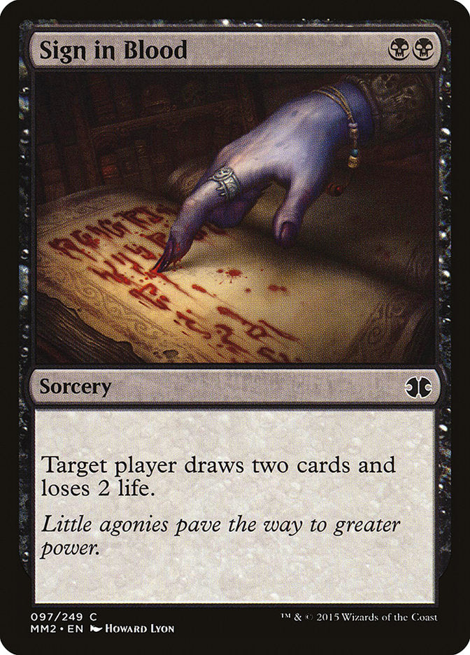 Sign in Blood [Modern Masters 2015] | Play N Trade Winnipeg