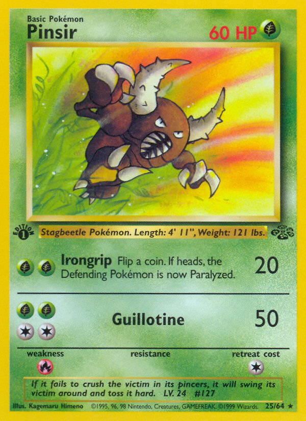 Pinsir (25/64) [Jungle 1st Edition] | Play N Trade Winnipeg