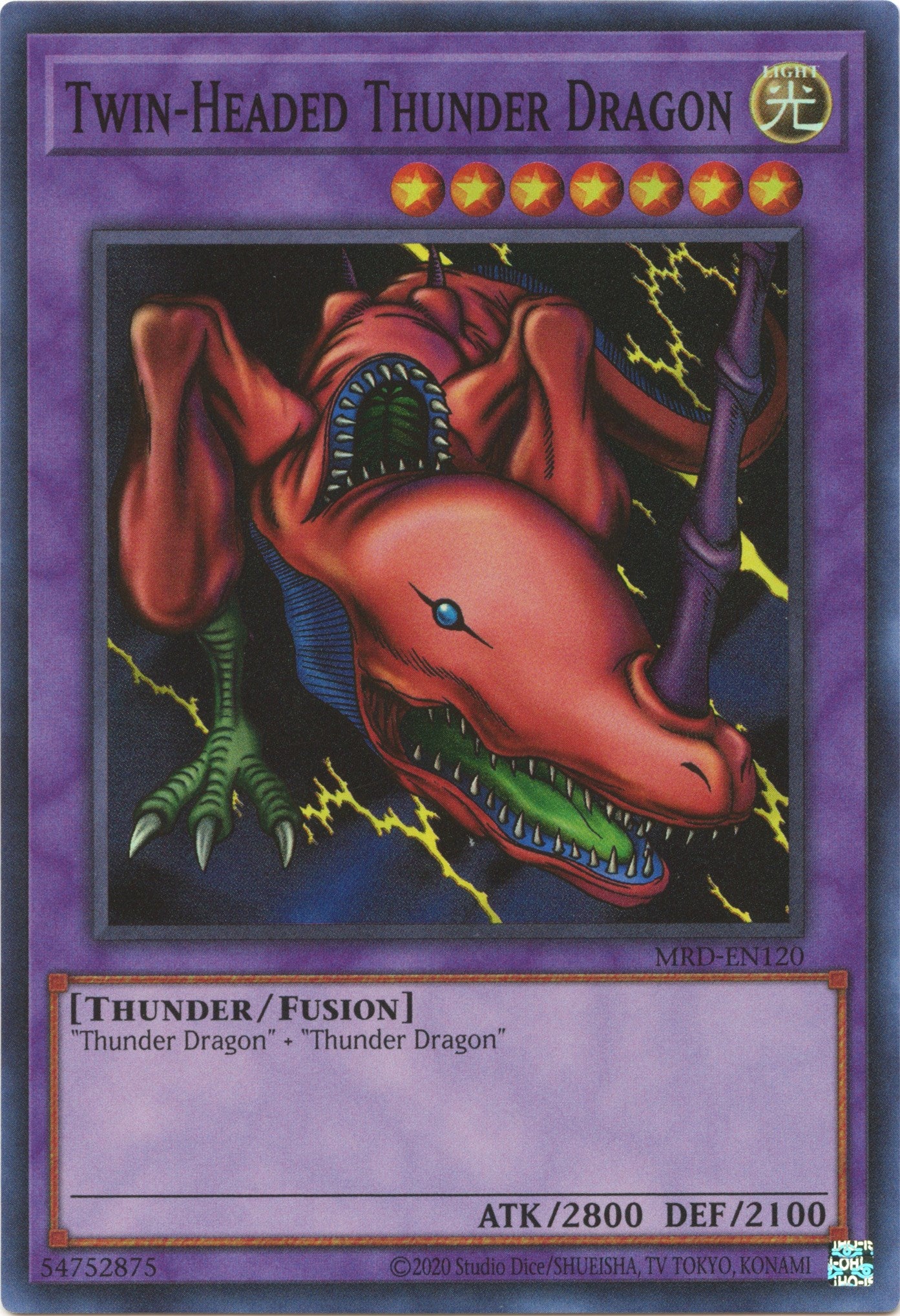 Twin-Headed Thunder Dragon (25th Anniversary) [MRD-EN120] Super Rare | Play N Trade Winnipeg