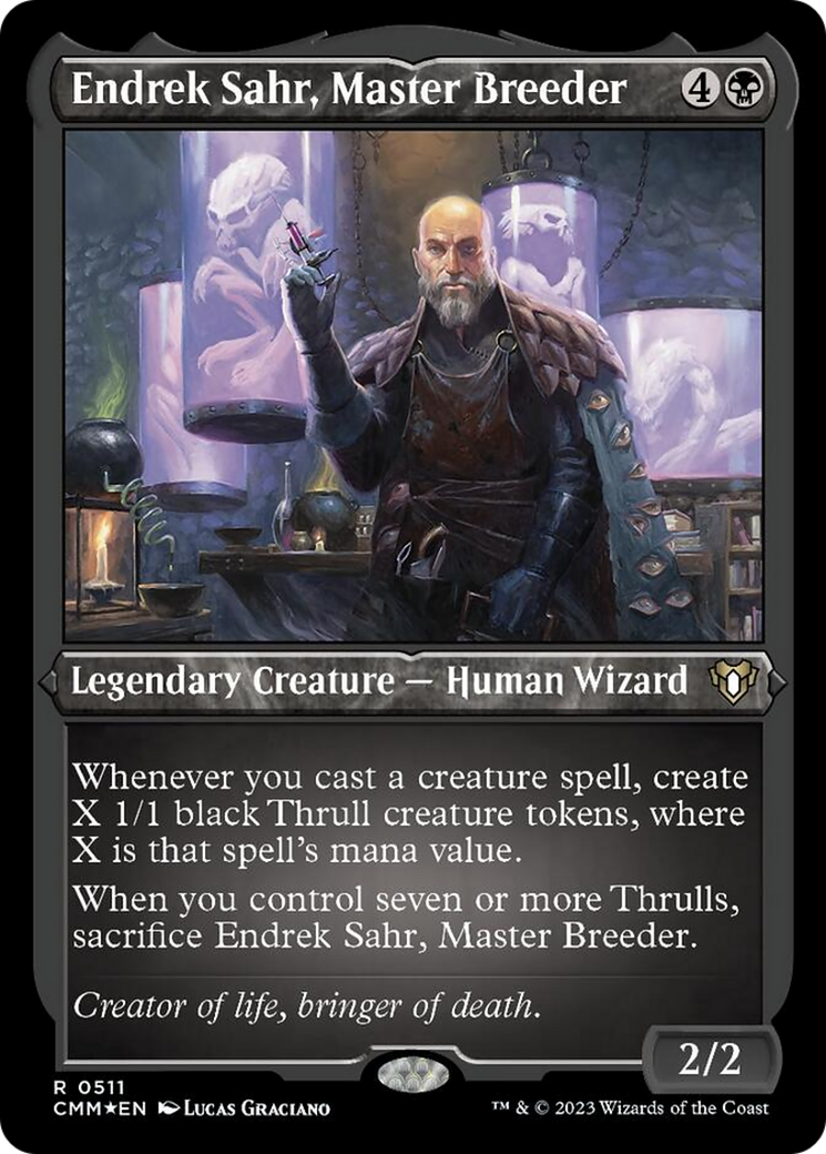 Endrek Sahr, Master Breeder (Foil Etched) [Commander Masters] | Play N Trade Winnipeg