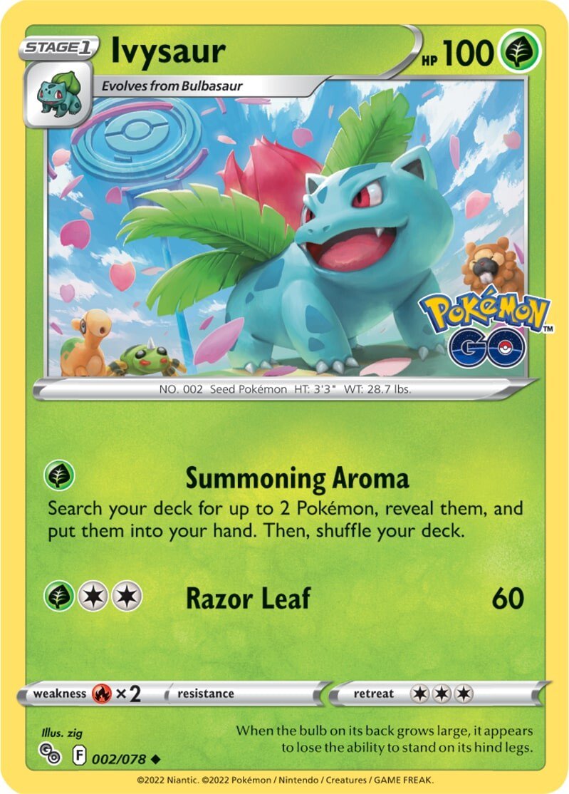 Ivysaur (002/078) [Pokémon GO] | Play N Trade Winnipeg