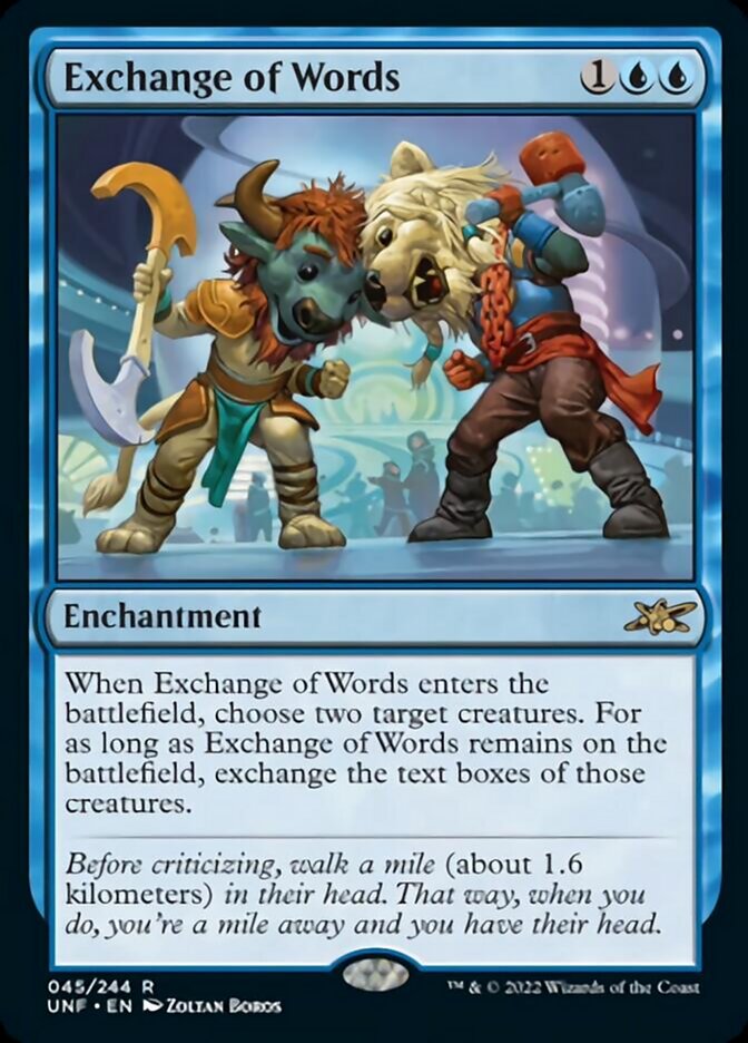 Exchange of Words [Unfinity] | Play N Trade Winnipeg