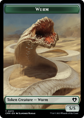 Wurm // Spider Double-Sided Token [Commander Masters Tokens] | Play N Trade Winnipeg