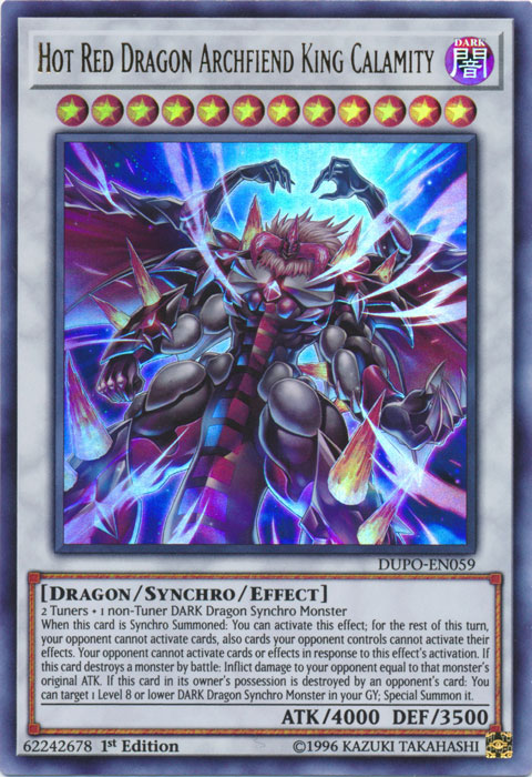 Hot Red Dragon Archfiend King Calamity [DUPO-EN059] Ultra Rare | Play N Trade Winnipeg