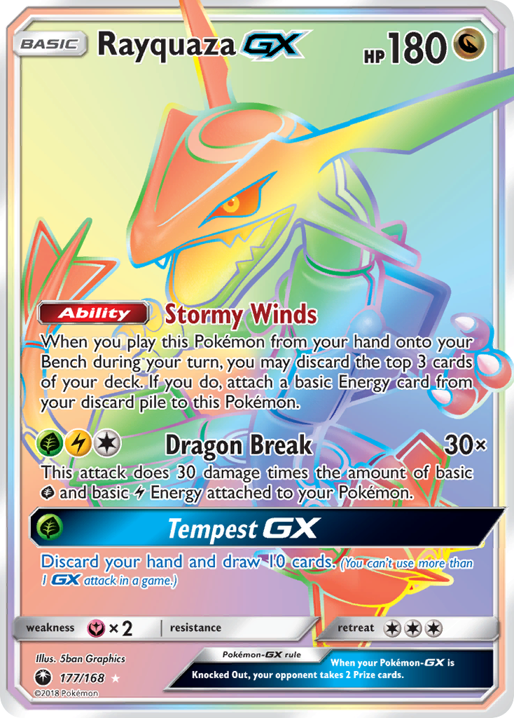 Rayquaza GX (177/168) [Sun & Moon: Celestial Storm] | Play N Trade Winnipeg