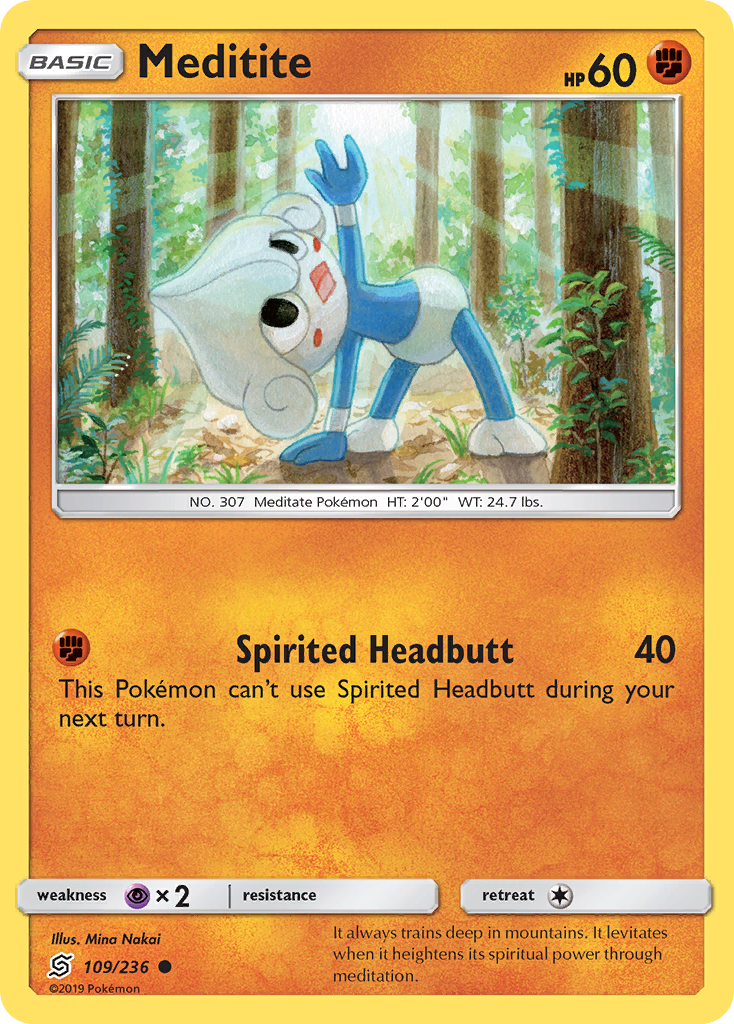 Meditite (109/236) [Sun & Moon: Unified Minds] | Play N Trade Winnipeg