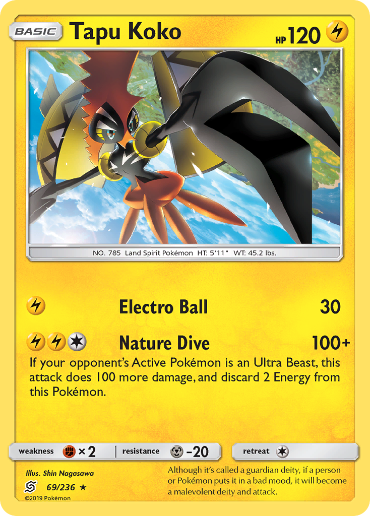 Tapu Koko (69/236) [Sun & Moon: Unified Minds] | Play N Trade Winnipeg