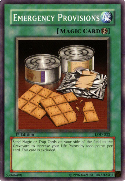 Emergency Provisions [LOD-033] Common | Play N Trade Winnipeg
