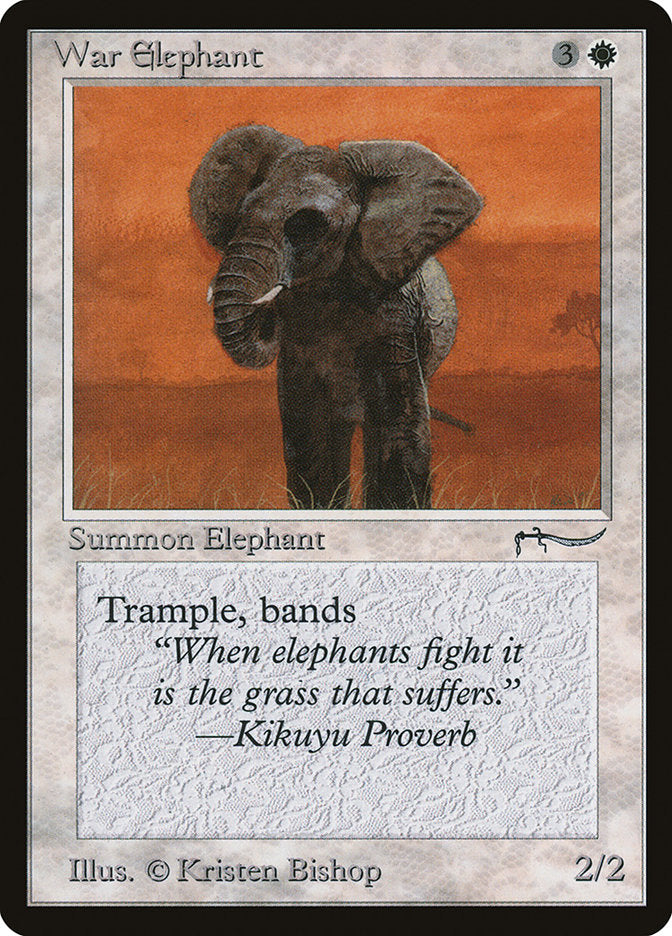 War Elephant (Dark Mana Cost) [Arabian Nights] | Play N Trade Winnipeg