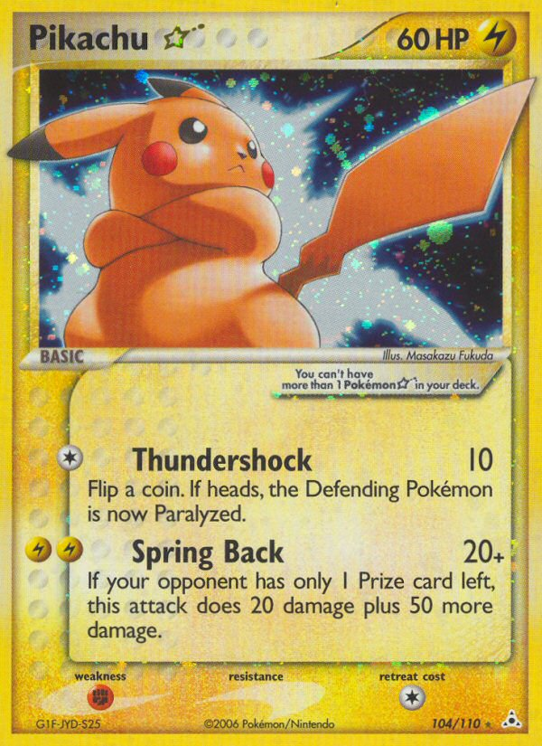 Pikachu Star (104/110) [EX: Holon Phantoms] | Play N Trade Winnipeg