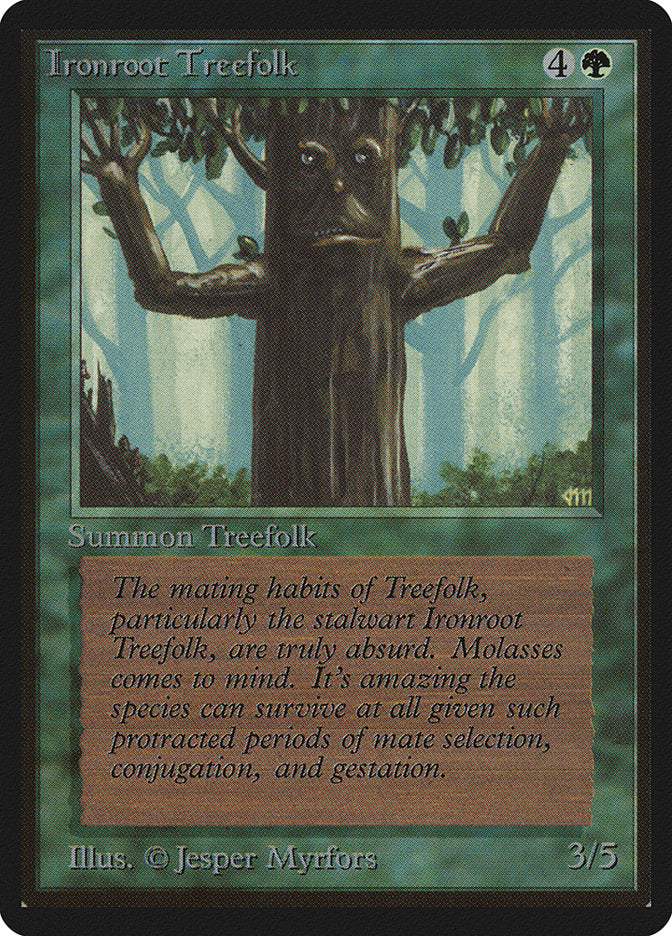 Ironroot Treefolk [Limited Edition Beta] | Play N Trade Winnipeg