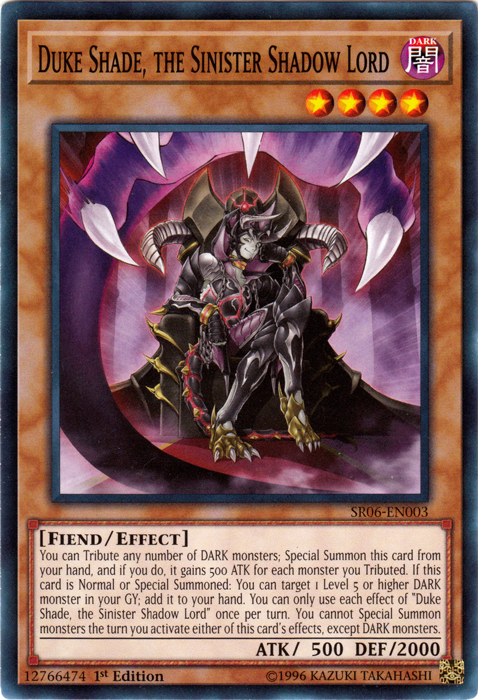 Duke Shade, the Sinister Shadow Lord [SR06-EN003] Common | Play N Trade Winnipeg