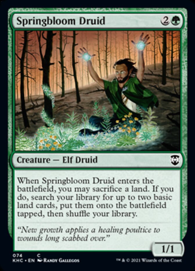 Springbloom Druid [Kaldheim Commander] | Play N Trade Winnipeg