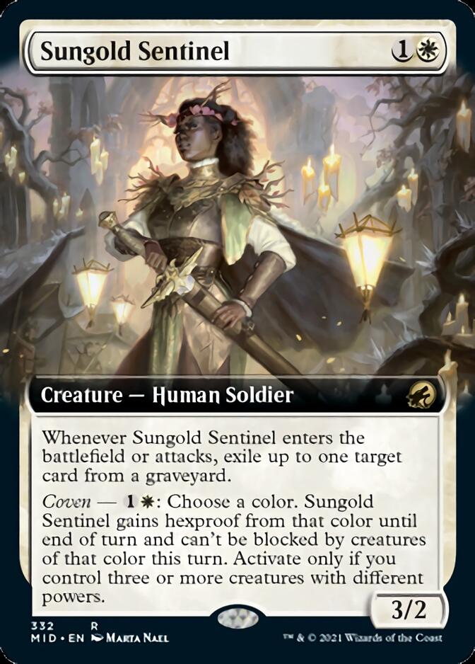 Sungold Sentinel (Extended) [Innistrad: Midnight Hunt] | Play N Trade Winnipeg