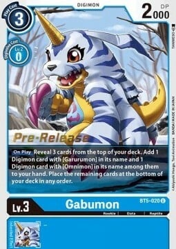 Gabumon [BT5-020] [Battle of Omni Pre-Release Promos] | Play N Trade Winnipeg