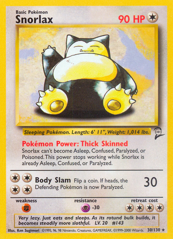 Snorlax (30/130) [Base Set 2] | Play N Trade Winnipeg