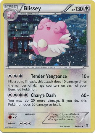 Blissey (81/119) (Cosmos Holo) [XY: Phantom Forces] | Play N Trade Winnipeg