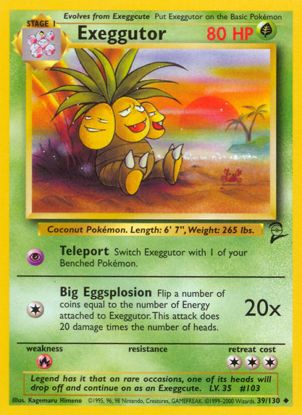 Exeggutor (39/130) [Base Set 2] | Play N Trade Winnipeg