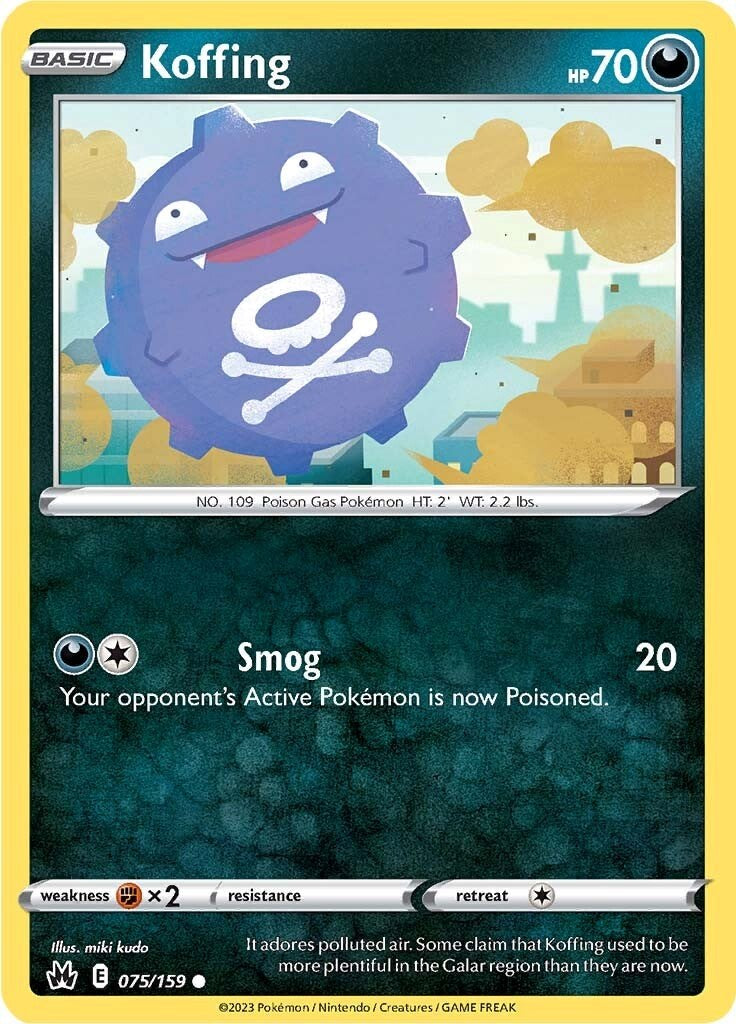 Koffing (075/159) [Sword & Shield: Crown Zenith] | Play N Trade Winnipeg