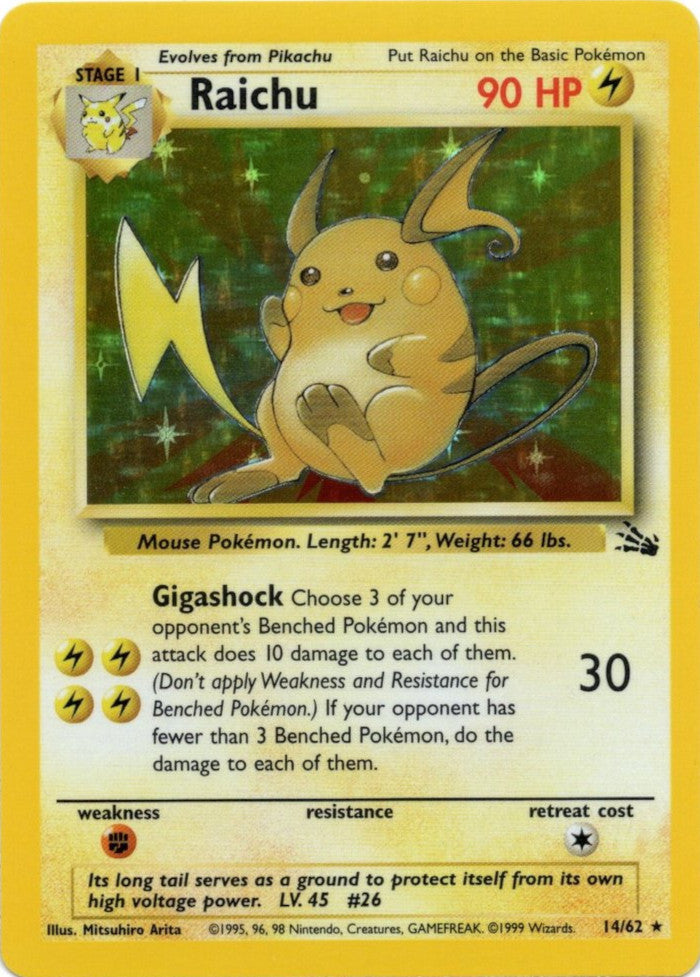 Raichu (14/62) [Fossil Unlimited] | Play N Trade Winnipeg