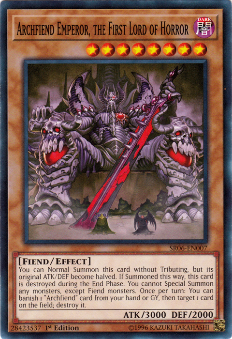 Archfiend Emperor, the First Lord of Horror [SR06-EN007] Common | Play N Trade Winnipeg