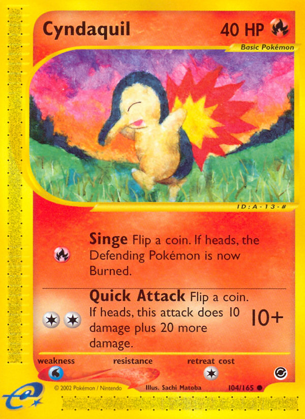 Cyndaquil (104/165) [Expedition: Base Set] | Play N Trade Winnipeg