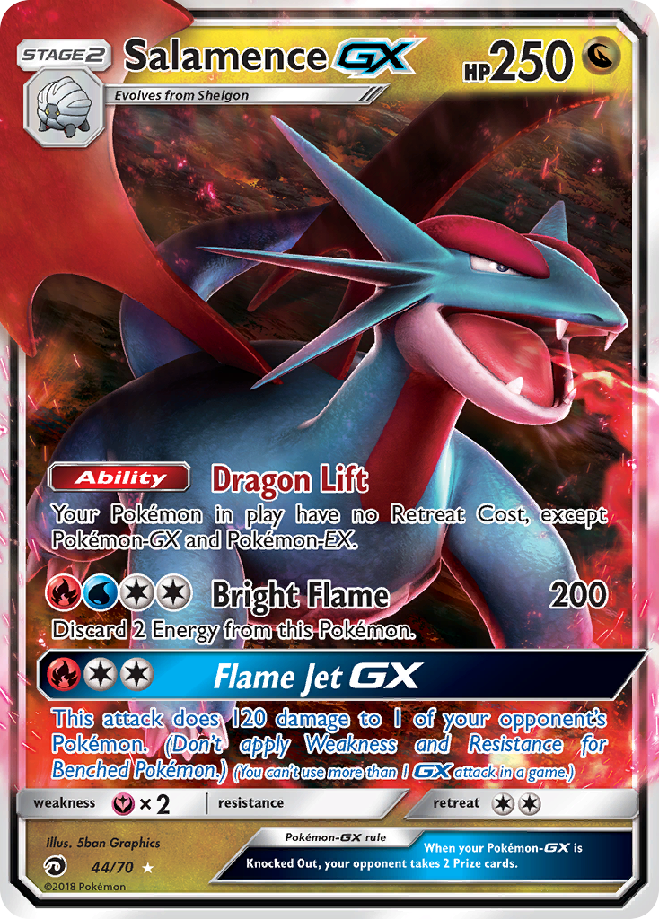 Salamence GX (44/70) [Sun & Moon: Dragon Majesty] | Play N Trade Winnipeg