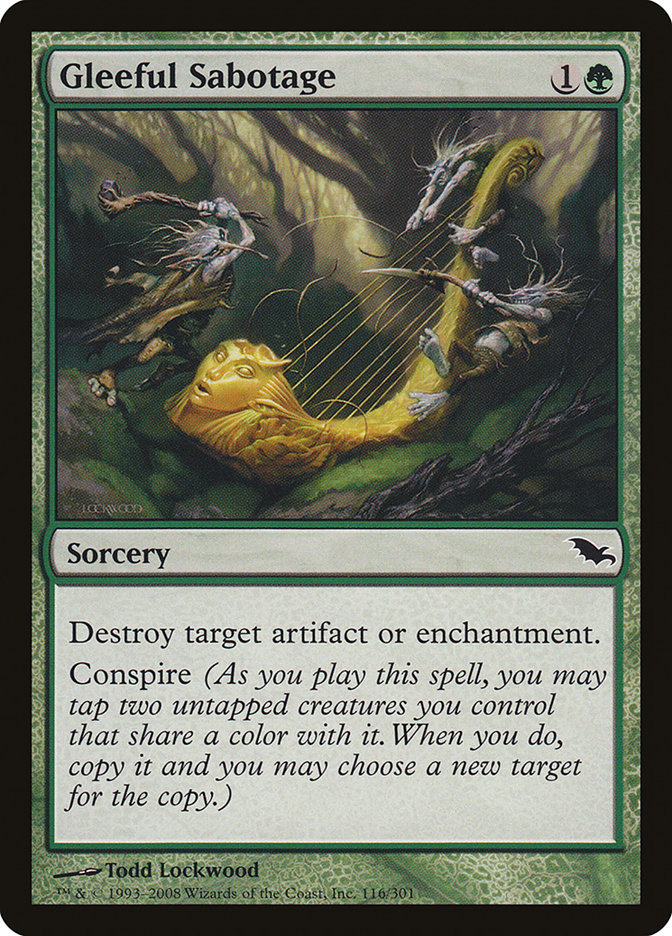 Gleeful Sabotage [Shadowmoor] | Play N Trade Winnipeg