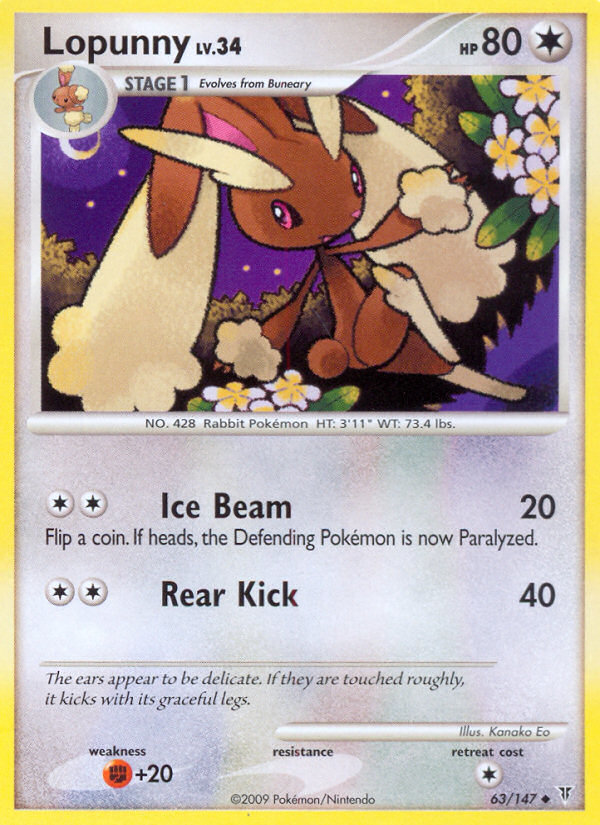 Lopunny (63/147) [Platinum: Supreme Victors] | Play N Trade Winnipeg