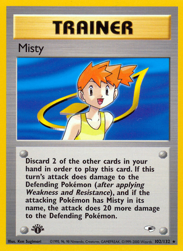 Misty (102/132) [Gym Heroes 1st Edition] | Play N Trade Winnipeg