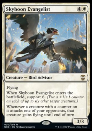 Skyboon Evangelist (Promo Pack) [Streets of New Capenna Commander Promos] | Play N Trade Winnipeg