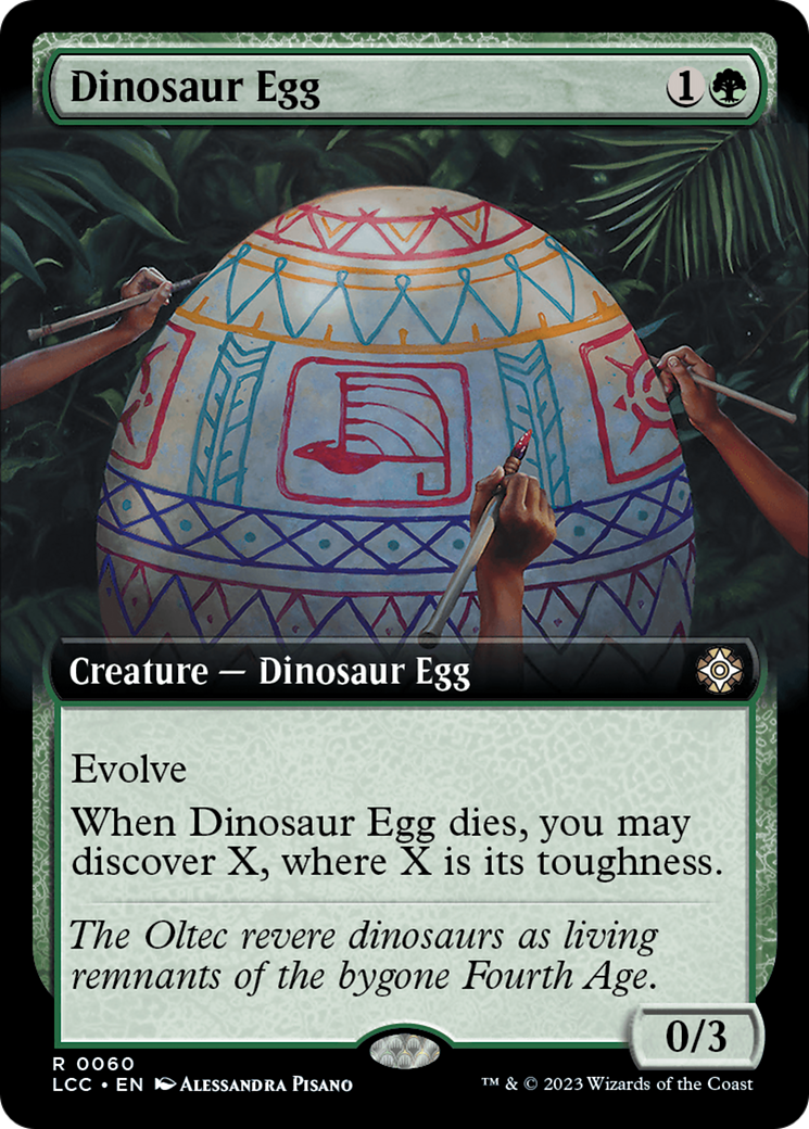 Dinosaur Egg (Extended Art) [The Lost Caverns of Ixalan Commander] | Play N Trade Winnipeg