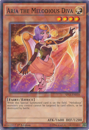 Aria the Melodious Diva [SP15-EN018] Shatterfoil Rare | Play N Trade Winnipeg