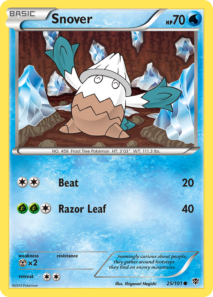 Snover (25/101) [Black & White: Plasma Blast] | Play N Trade Winnipeg