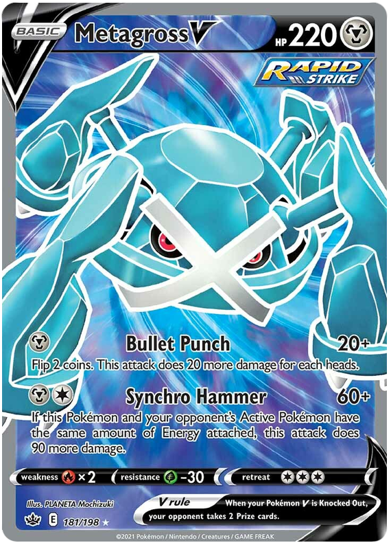 Metagross V (181/198) [Sword & Shield: Chilling Reign] | Play N Trade Winnipeg