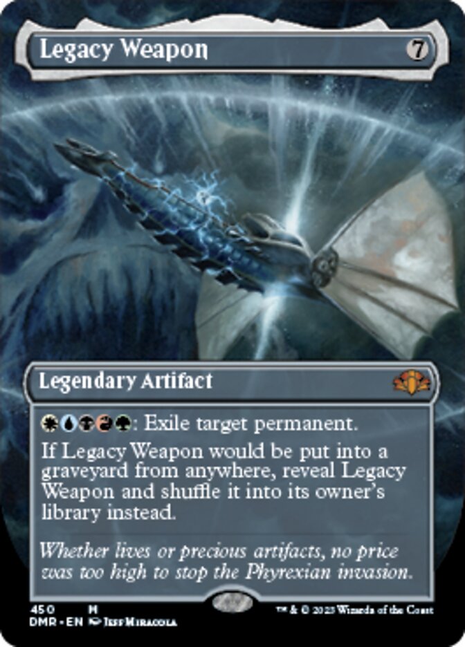 Legacy Weapon (Borderless Alternate Art) [Dominaria Remastered] | Play N Trade Winnipeg