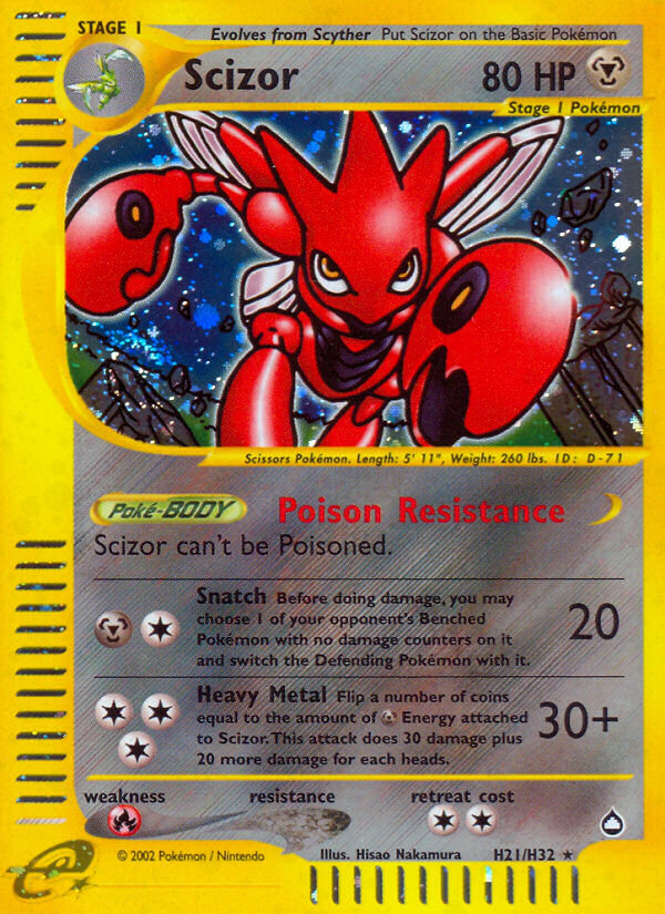 Scizor (H21/H32) [Aquapolis] | Play N Trade Winnipeg