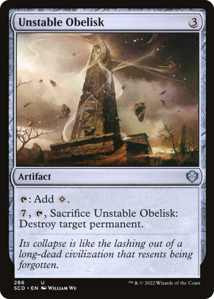 Unstable Obelisk [Starter Commander Decks] | Play N Trade Winnipeg