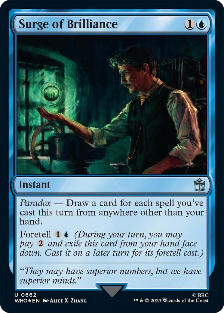 Surge of Brilliance (Surge Foil) [Doctor Who] | Play N Trade Winnipeg