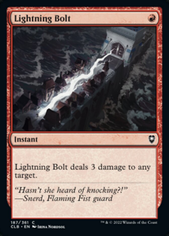 Lightning Bolt [Commander Legends: Battle for Baldur's Gate] | Play N Trade Winnipeg