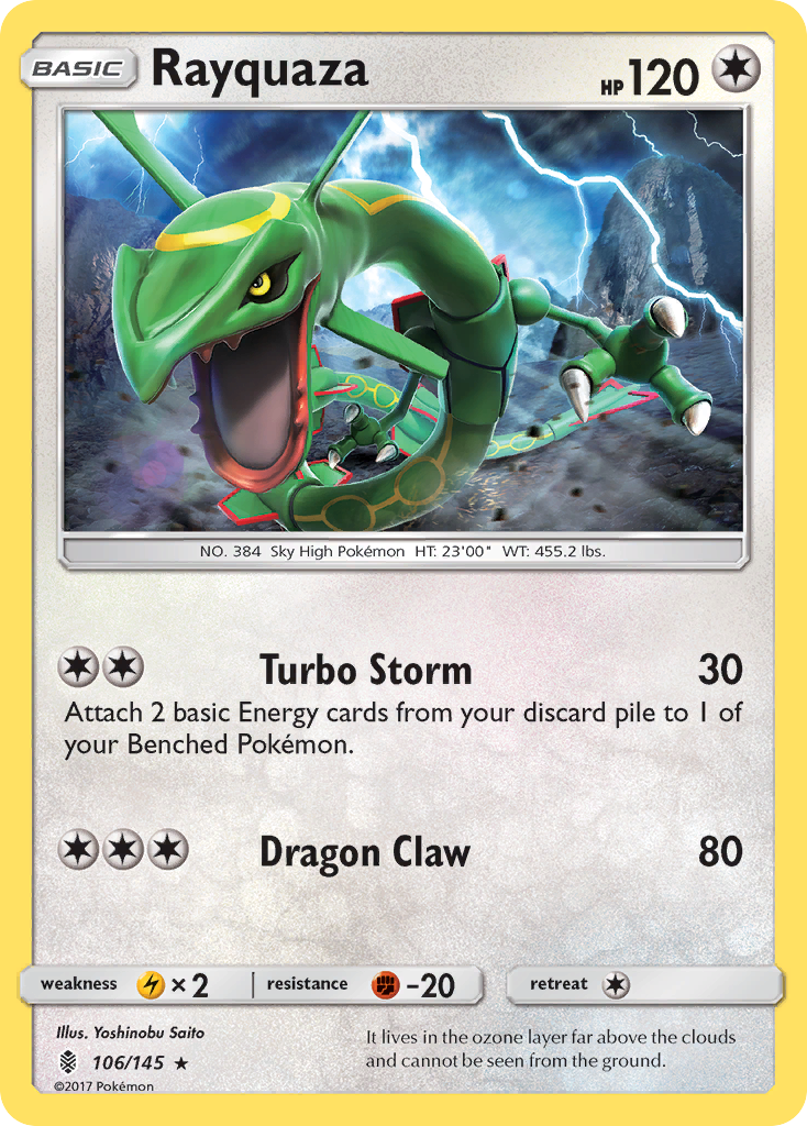 Rayquaza (106/145) [Sun & Moon: Guardians Rising] | Play N Trade Winnipeg