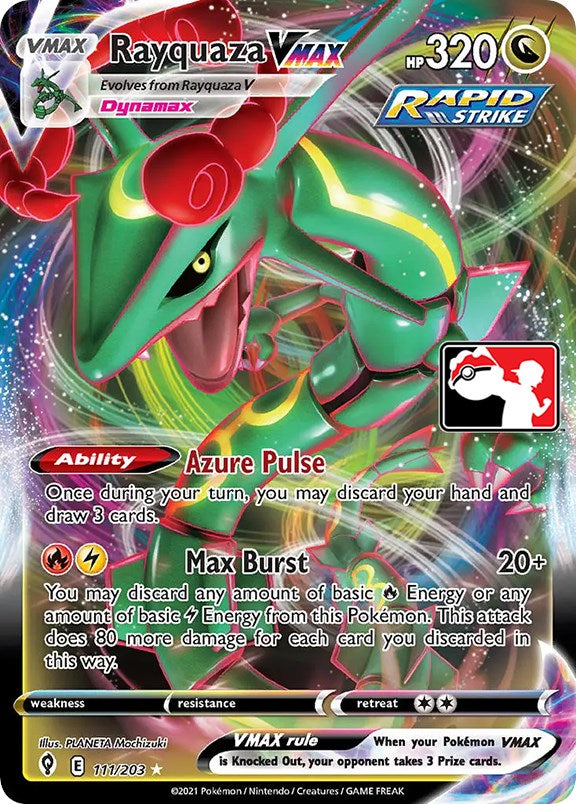 Rayquaza VMAX (111/203) [Prize Pack Series One] | Play N Trade Winnipeg