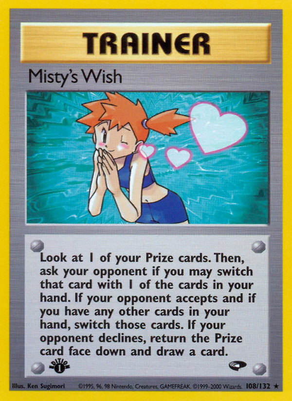Misty's Wish (108/132) [Gym Challenge 1st Edition] | Play N Trade Winnipeg