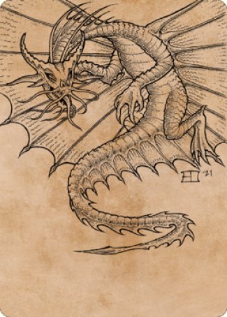 Ancient Gold Dragon Art Card (44) [Commander Legends: Battle for Baldur's Gate Art Series] | Play N Trade Winnipeg