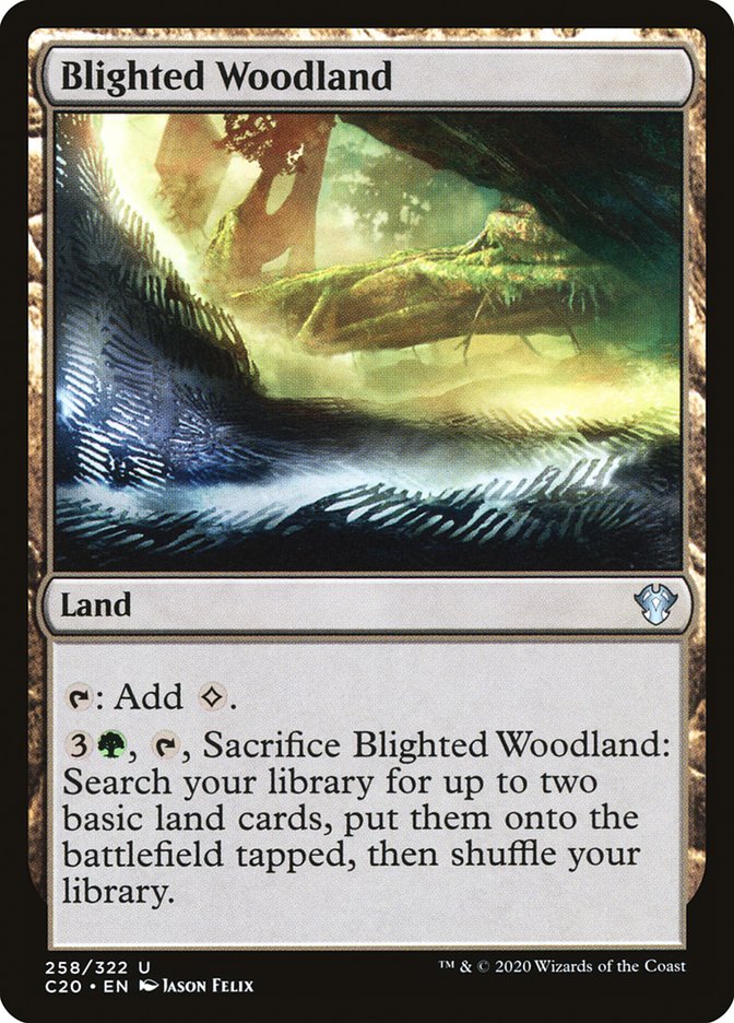 Blighted Woodland [Commander 2020] | Play N Trade Winnipeg