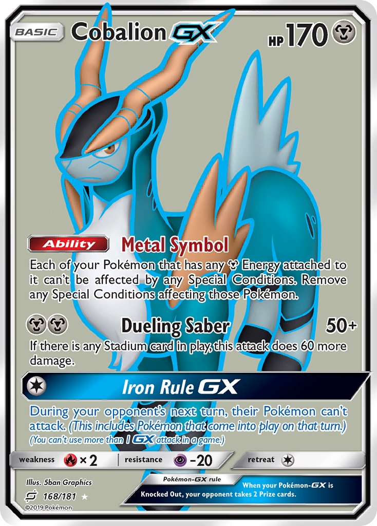 Cobalion GX (168/181) [Sun & Moon: Team Up] | Play N Trade Winnipeg