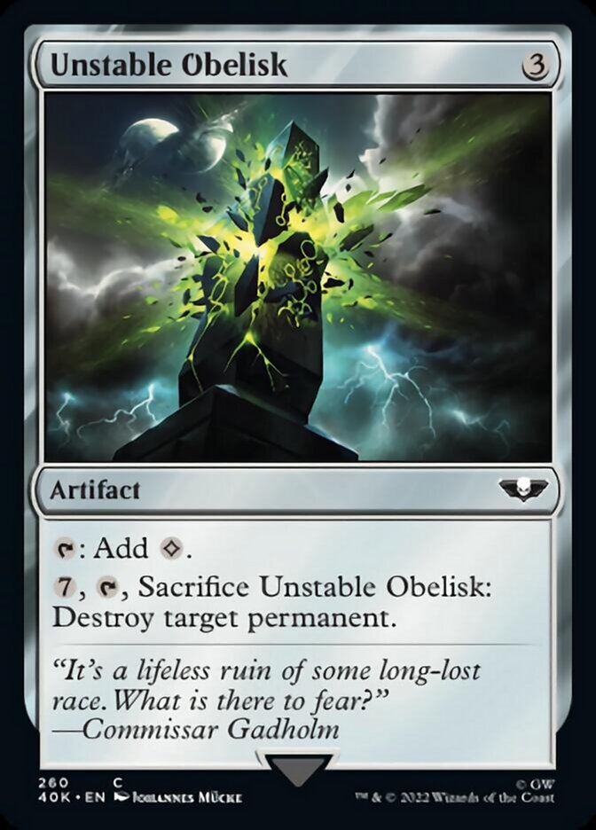 Unstable Obelisk [Universes Beyond: Warhammer 40,000] | Play N Trade Winnipeg