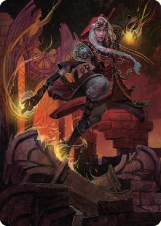 Jaya, Fiery Negotiator Art Card 2 [Dominaria United Art Series] | Play N Trade Winnipeg