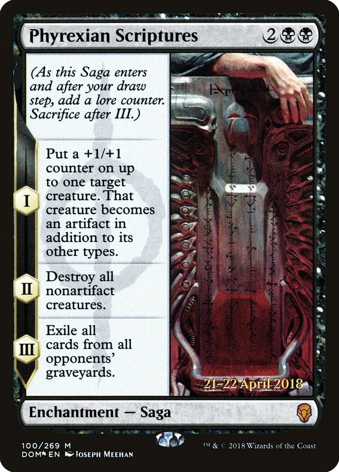 Phyrexian Scriptures  [Dominaria Prerelease Promos] | Play N Trade Winnipeg