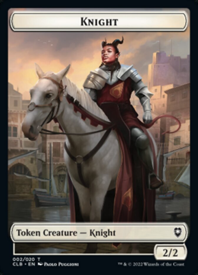 Treasure // Knight Double-sided Token [Commander Legends: Battle for Baldur's Gate Tokens] | Play N Trade Winnipeg